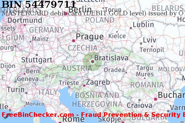 54479711 MASTERCARD debit Slovakia (Slovak Republic) SK BIN Lijst