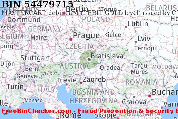 54479715 MASTERCARD debit Slovakia (Slovak Republic) SK BIN Lijst