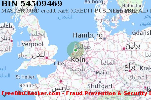 54509469 MASTERCARD credit The Netherlands NL قائمة BIN