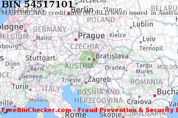 54517101 MASTERCARD credit Austria AT BIN Lijst