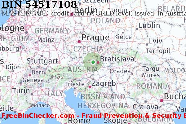 54517108 MASTERCARD credit Austria AT BIN List