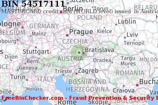 54517111 MASTERCARD credit Austria AT BIN List