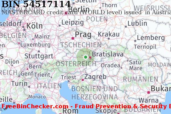 54517114 MASTERCARD credit Austria AT BIN-Liste