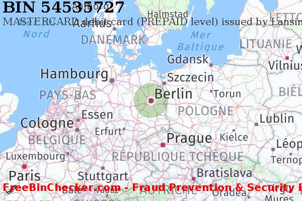 54535727 MASTERCARD debit Germany DE BIN Liste 