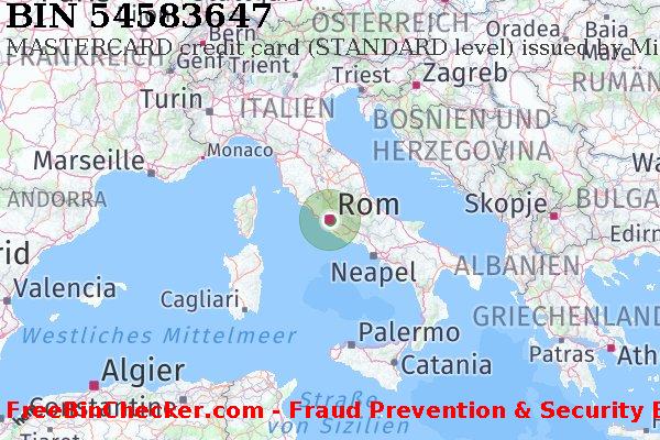 54583647 MASTERCARD credit Italy IT BIN-Liste