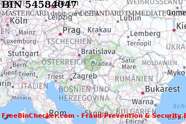 54584047 MASTERCARD debit Hungary HU BIN-Liste