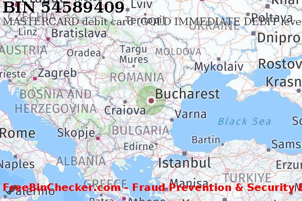 54589409 MASTERCARD debit Romania RO BIN Lijst