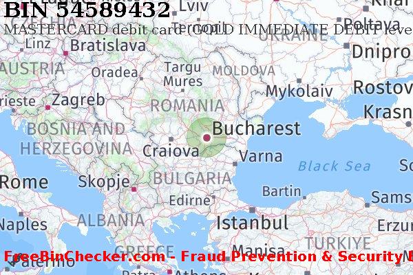 54589432 MASTERCARD debit Romania RO BIN Lijst