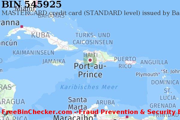 545925 MASTERCARD credit Haiti HT BIN-Liste