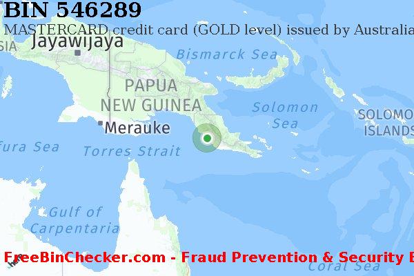 546289 MASTERCARD credit Papua New Guinea PG BINリスト