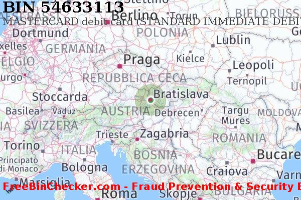 54633113 MASTERCARD debit Slovakia (Slovak Republic) SK Lista BIN