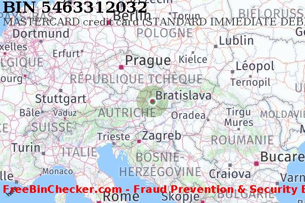 5463312032 MASTERCARD credit Slovakia (Slovak Republic) SK BIN Liste 