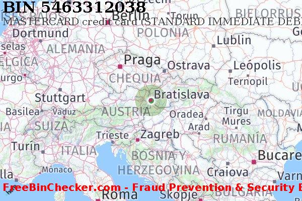5463312038 MASTERCARD credit Slovakia (Slovak Republic) SK Lista de BIN