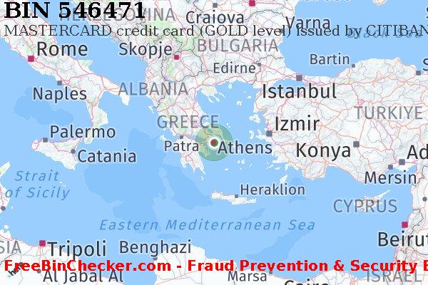546471 MASTERCARD credit Greece GR BIN List