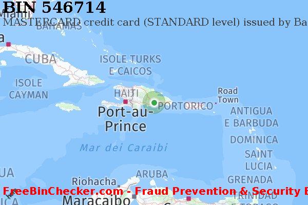 546714 MASTERCARD credit Dominican Republic DO Lista BIN