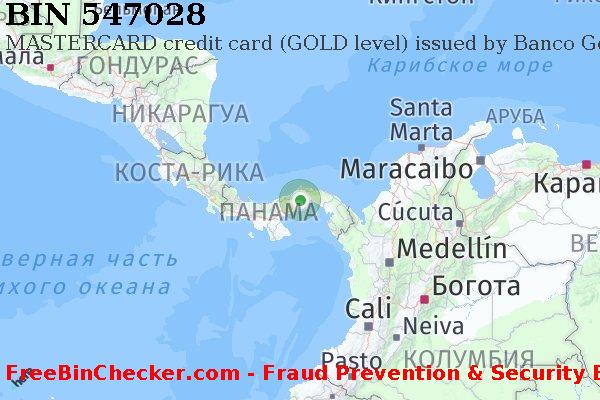 547028 MASTERCARD credit Panama PA Список БИН