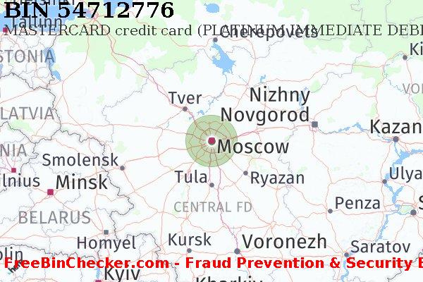 54712776 MASTERCARD credit Russian Federation RU BIN List