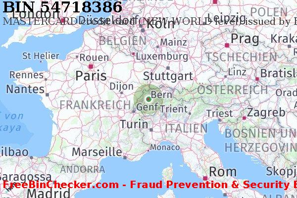 54718386 MASTERCARD credit Switzerland CH BIN-Liste