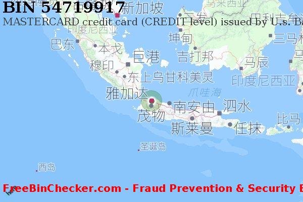 54719917 MASTERCARD credit Indonesia ID BIN列表