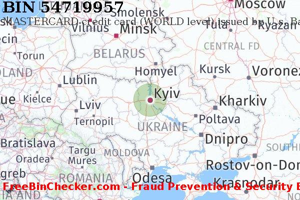 54719957 MASTERCARD credit Ukraine UA BIN List