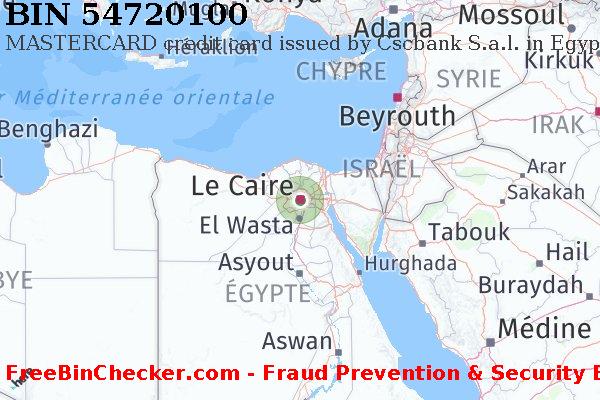54720100 MASTERCARD credit Egypt EG BIN Liste 