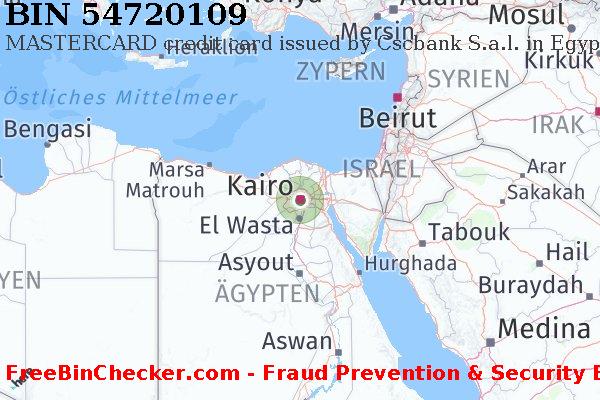 54720109 MASTERCARD credit Egypt EG BIN-Liste