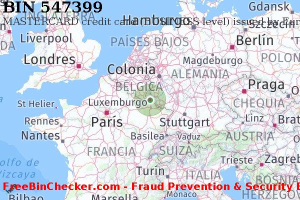 547399 MASTERCARD credit Luxembourg LU Lista de BIN