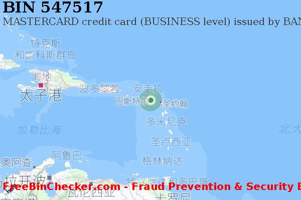 547517 MASTERCARD credit Saint Kitts and Nevis KN BIN列表