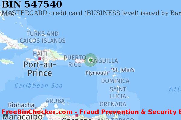 547540 MASTERCARD credit Virgin Islands (U.S.) VI BIN List
