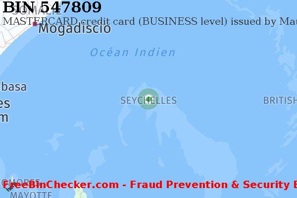 547809 MASTERCARD credit Seychelles SC BIN Liste 