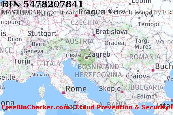 5478207841 MASTERCARD credit Croatia HR BIN List