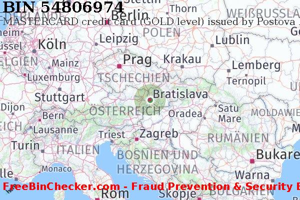 54806974 MASTERCARD credit Slovakia (Slovak Republic) SK BIN-Liste