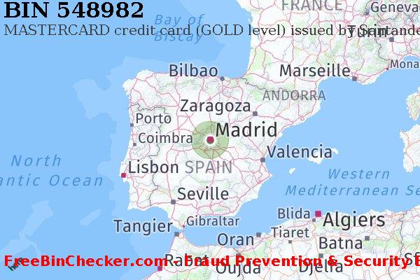 548982 MASTERCARD credit Spain ES BIN List