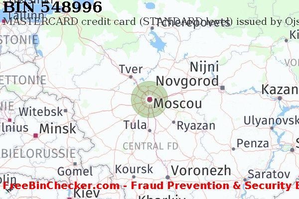 548996 MASTERCARD credit Russian Federation RU BIN Liste 