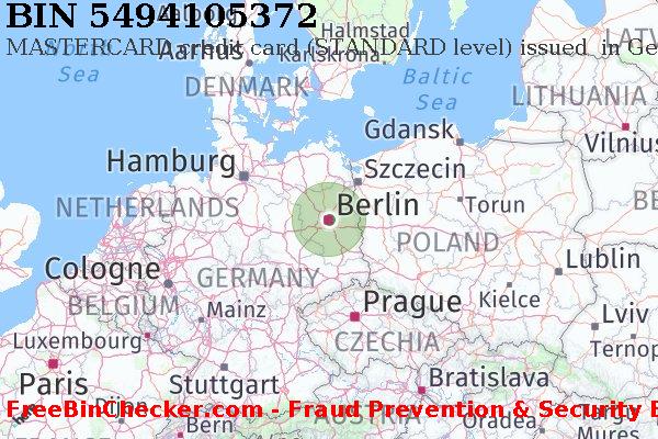 5494105372 MASTERCARD credit Germany DE BIN List