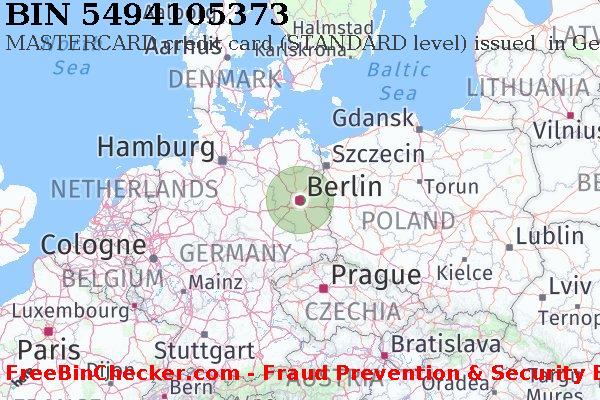 5494105373 MASTERCARD credit Germany DE BIN List