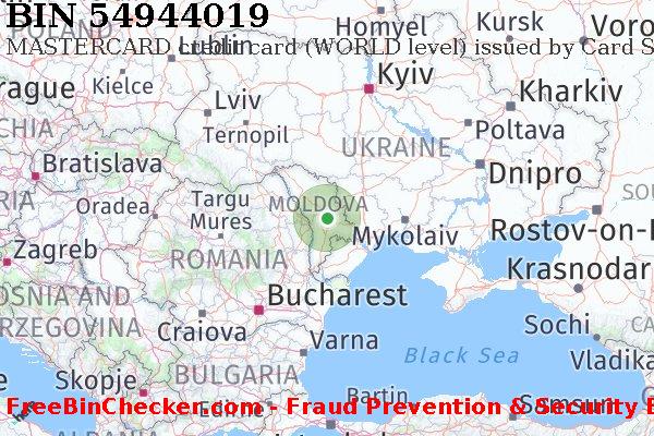 54944019 MASTERCARD credit Moldova MD BIN List