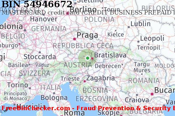 54946672 MASTERCARD credit Austria AT Lista BIN