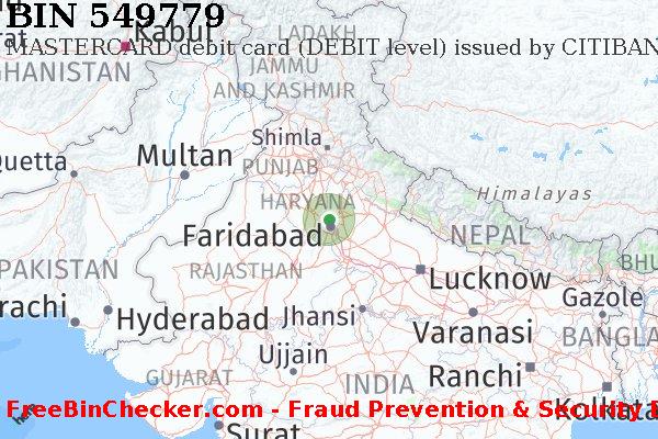 549779 MASTERCARD debit India IN BIN List
