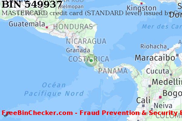 549937 MASTERCARD credit Costa Rica CR BIN Liste 