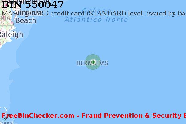 550047 MASTERCARD credit Bermuda BM Lista de BIN