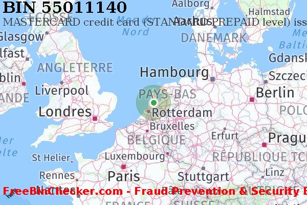 55011140 MASTERCARD credit The Netherlands NL BIN Liste 