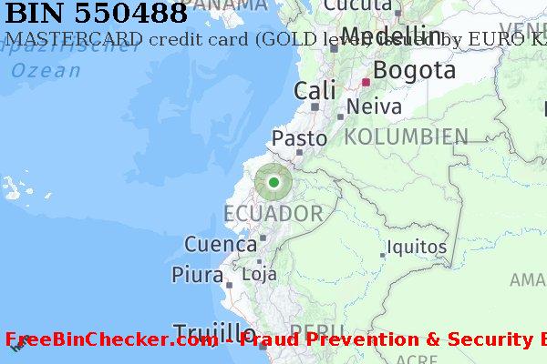 550488 MASTERCARD credit Ecuador EC BIN-Liste