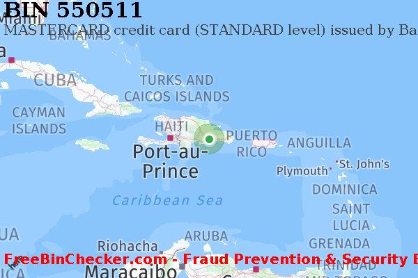 550511 MASTERCARD credit Dominican Republic DO BIN List