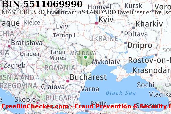 5511069990 MASTERCARD credit Moldova MD BIN List