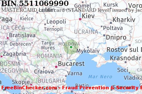 5511069990 MASTERCARD credit Moldova MD Lista BIN