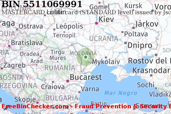 5511069991 MASTERCARD credit Moldova MD Lista de BIN