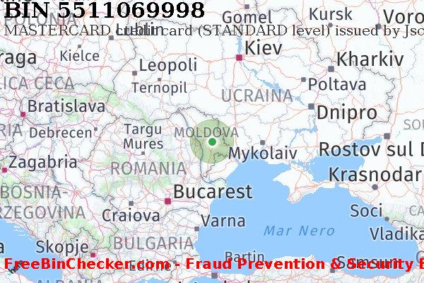5511069998 MASTERCARD credit Moldova MD Lista BIN