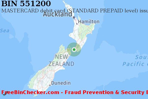551200 MASTERCARD debit New Zealand NZ BIN List