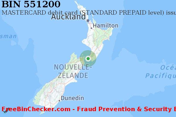 551200 MASTERCARD debit New Zealand NZ BIN Liste 
